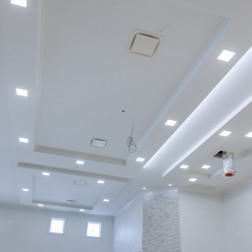 As right now ventilation and air conditioning system is being installed on ceiling of house which has already been painted with white color